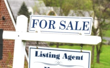 For sale listing sign