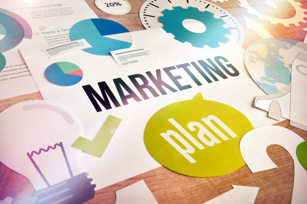 How to Use Hyperlocal Real Estate Marketing. Concept of marketing plan