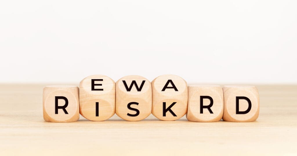 Convince Your Clients to Invest in Real Estate. Concept of risk and reward