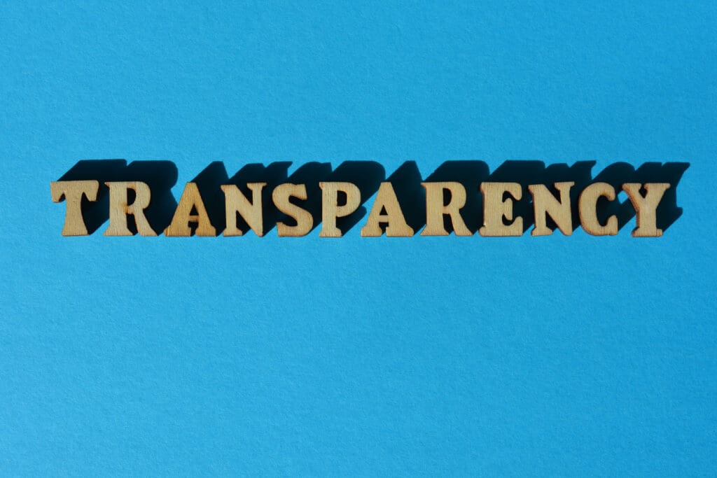 Transparency, word as banner headline - Real-Estate-Leads