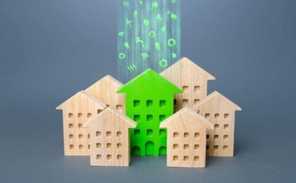 Green Building, Real Estate Trends, Sustainable Homes, Energy Efficiency, Sustainable Materials, LEED Certification, Eco-Neighborhoods