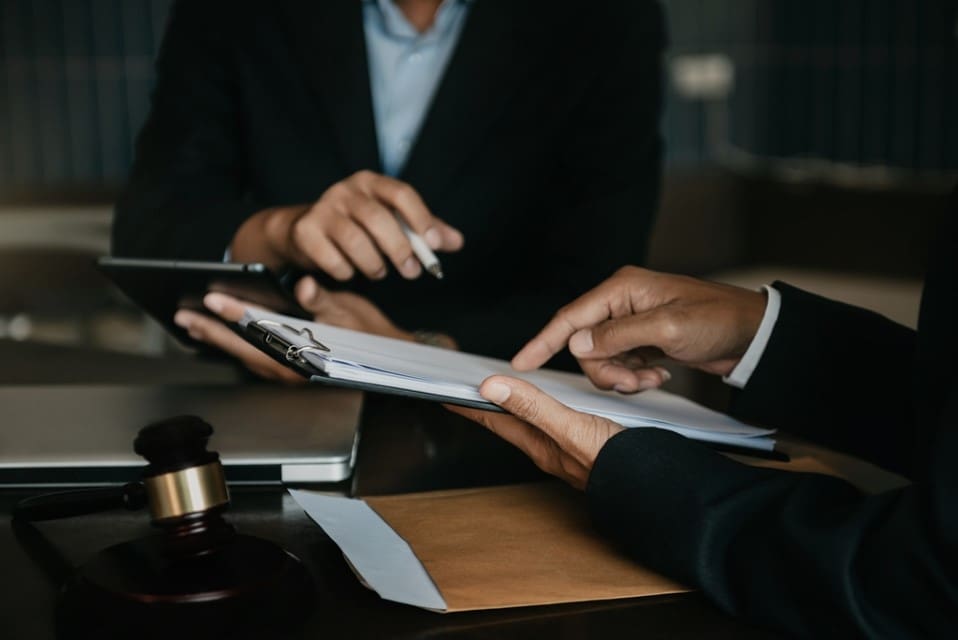 Lawyer and businessman or judge Consult with clients legal and legal services - Real-Estate-Leads Financing Preapproval Strategies: Collaborate with Reputable Lenders